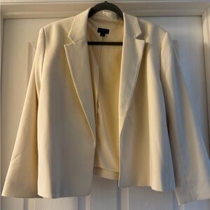 Ann Taylor Factory Cream Blazer
